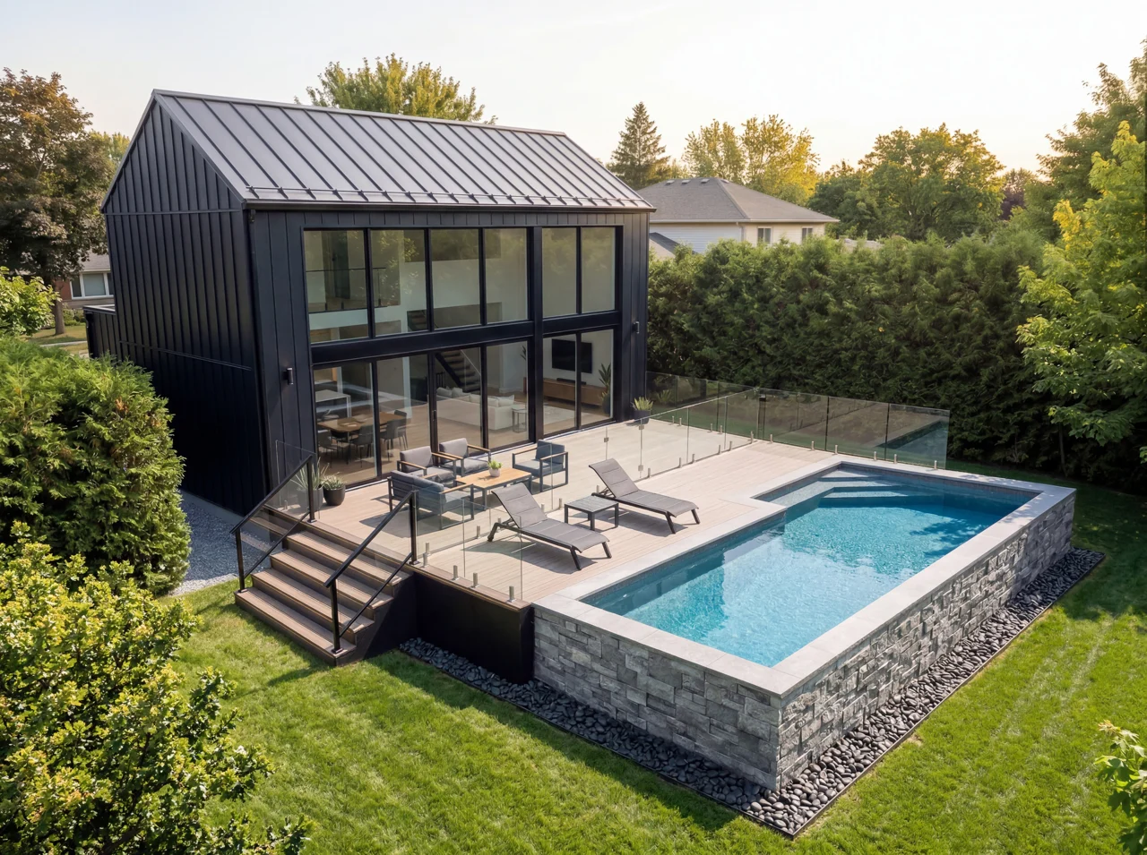 Piscine Futura — Haut-relief