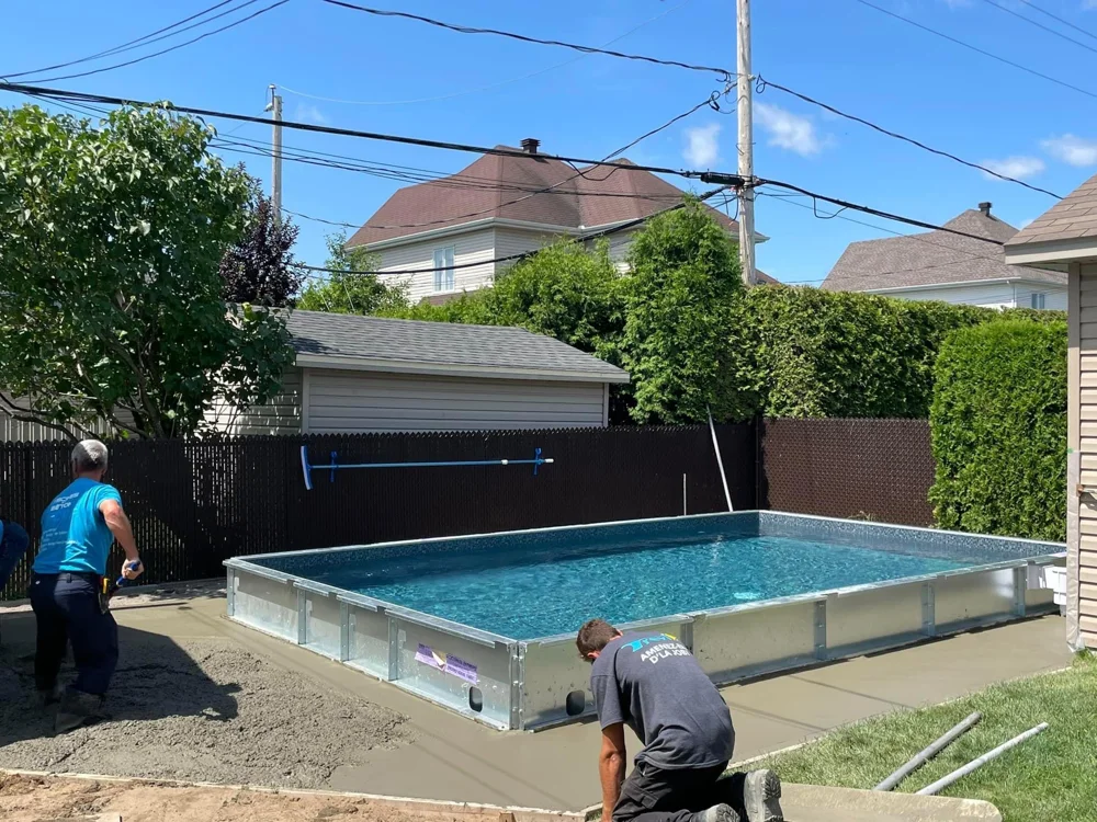 Installation d’une piscine creusée Trévi