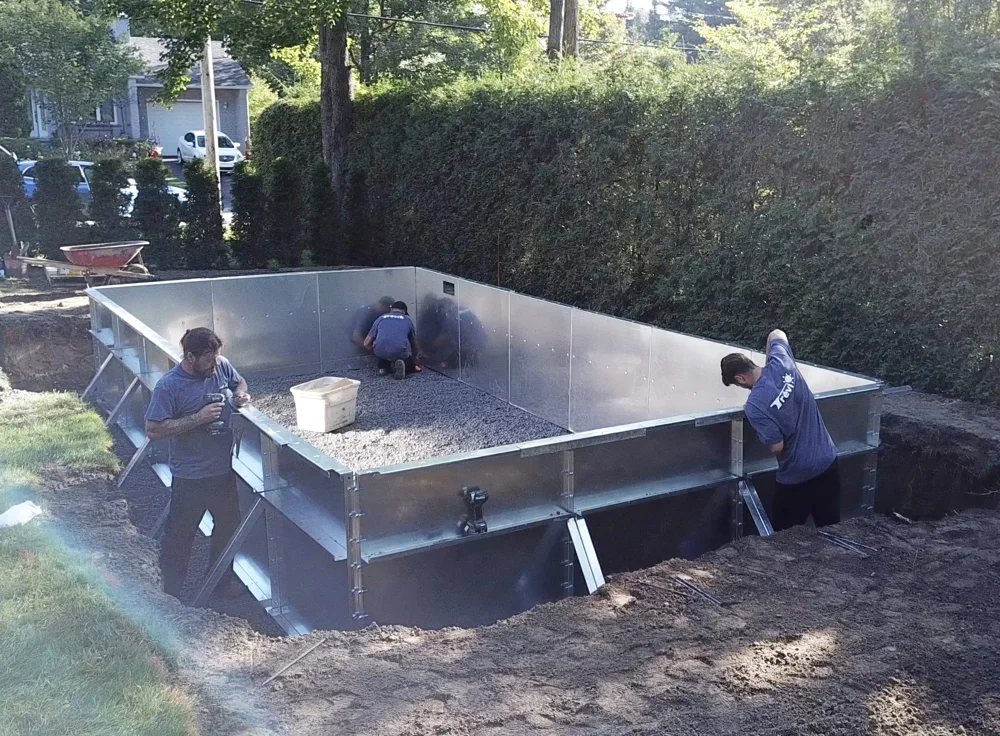 Installation d’une piscine creusée Trévi