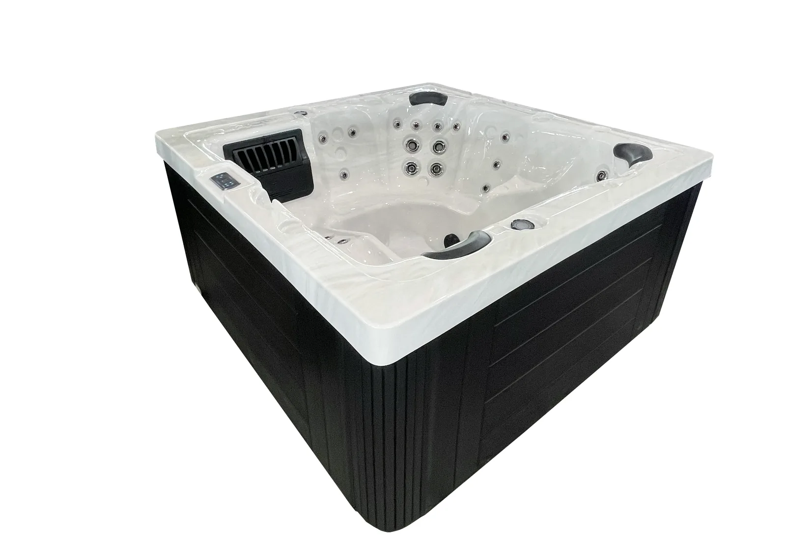 Spa Trévi Equinox — vue de côté (jupe et cabinet)