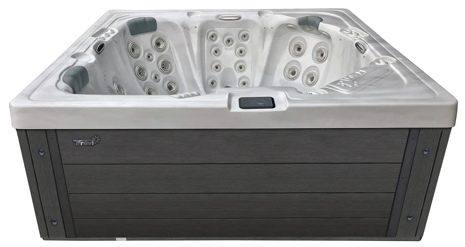 Spa Trévi Illumi — vue de côté (jupe et cabinet)