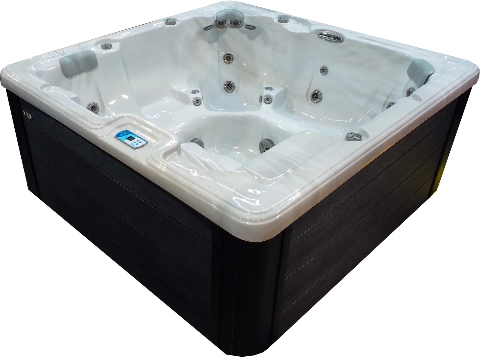 Spa Trévi Lancelot — vue de côté (jupe et cabinet)