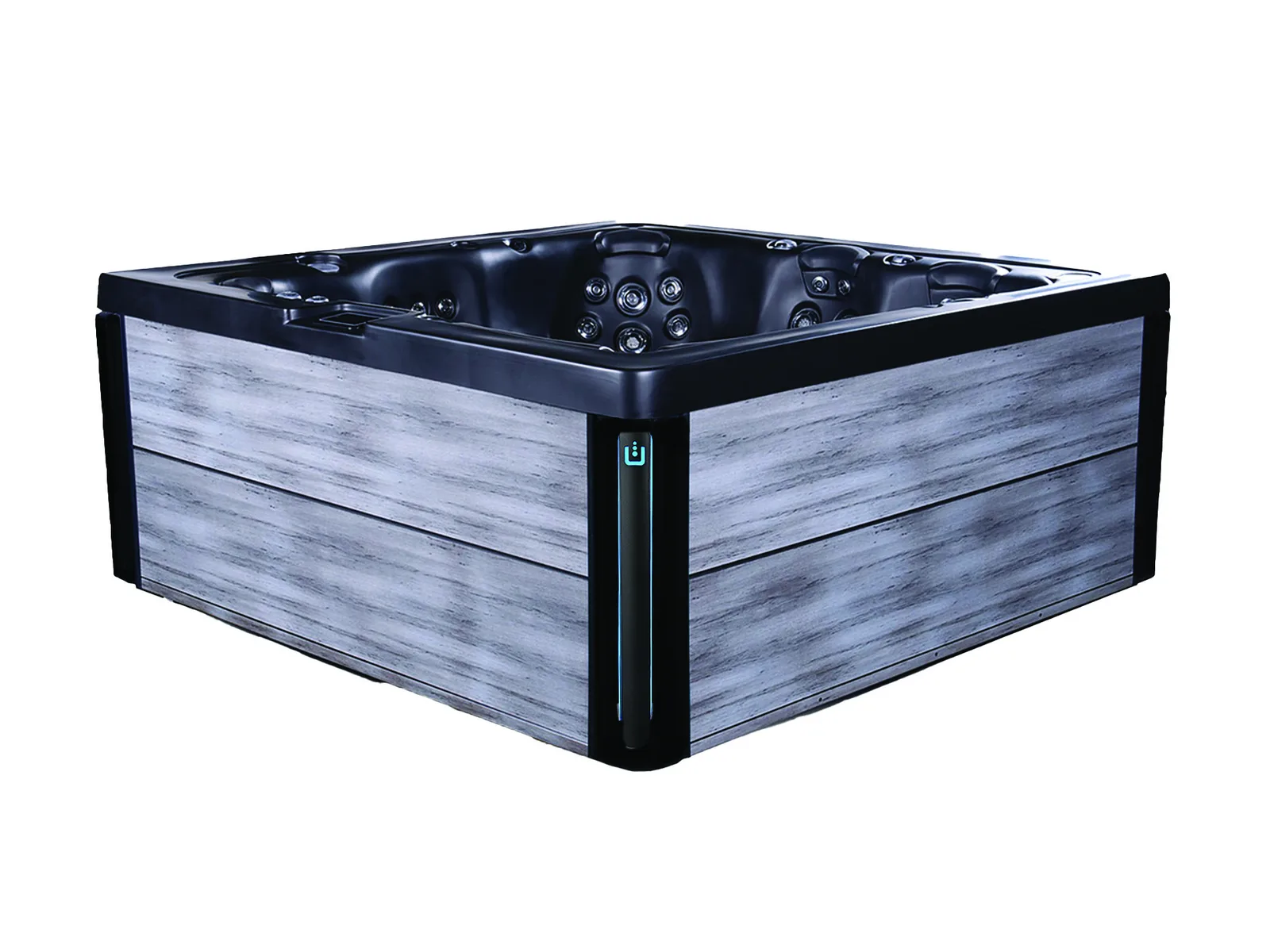 Spa Trévi Minuit Elite — vue de côté (jupe et cabinet)