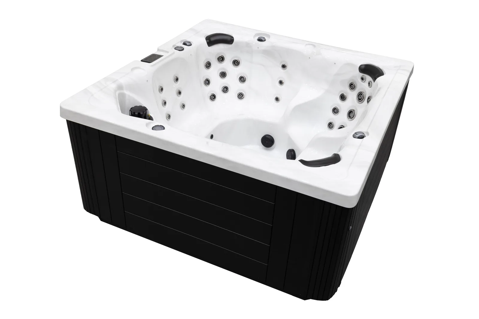 Spa Trévi Sirius — vue de côté (jupe et cabinet)
