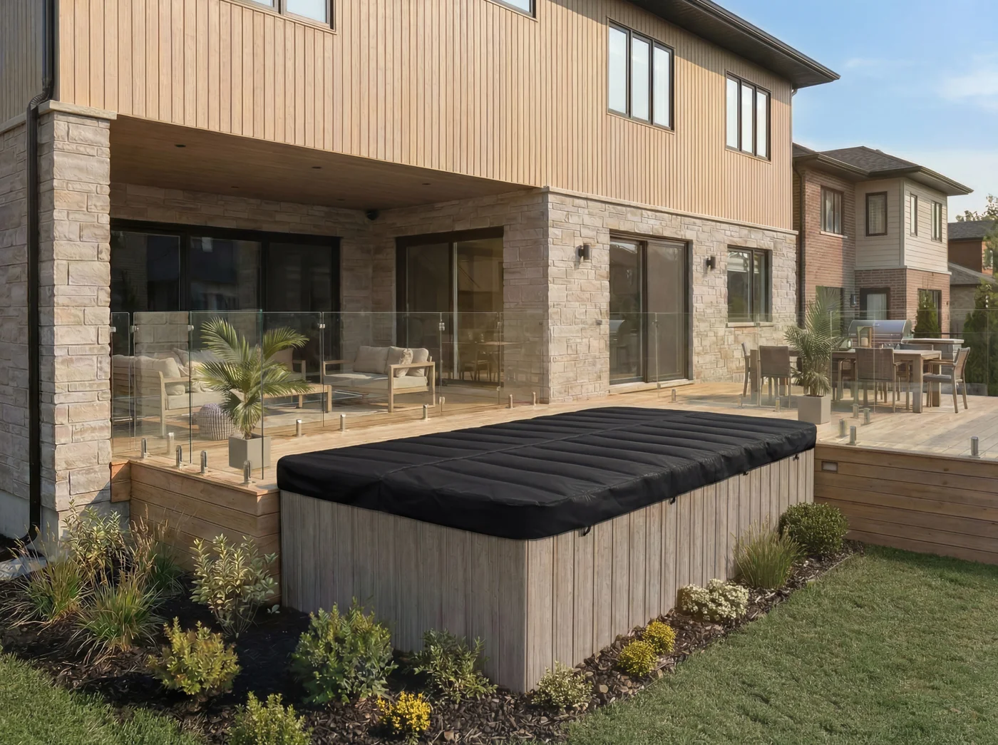 Piscine Trévi Urbania — Été · couvercle